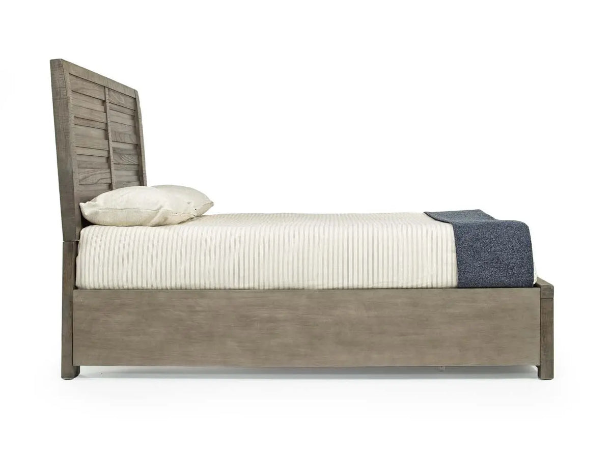 RUFGRYQSB:Ruff Hewn Panel Bed w/ Storage in Gray, Queen, Image 3
