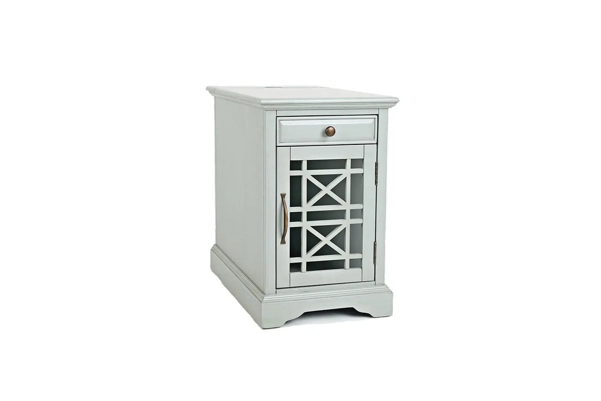 770144664:Skyy Chairside Table in Gray, Image 1
