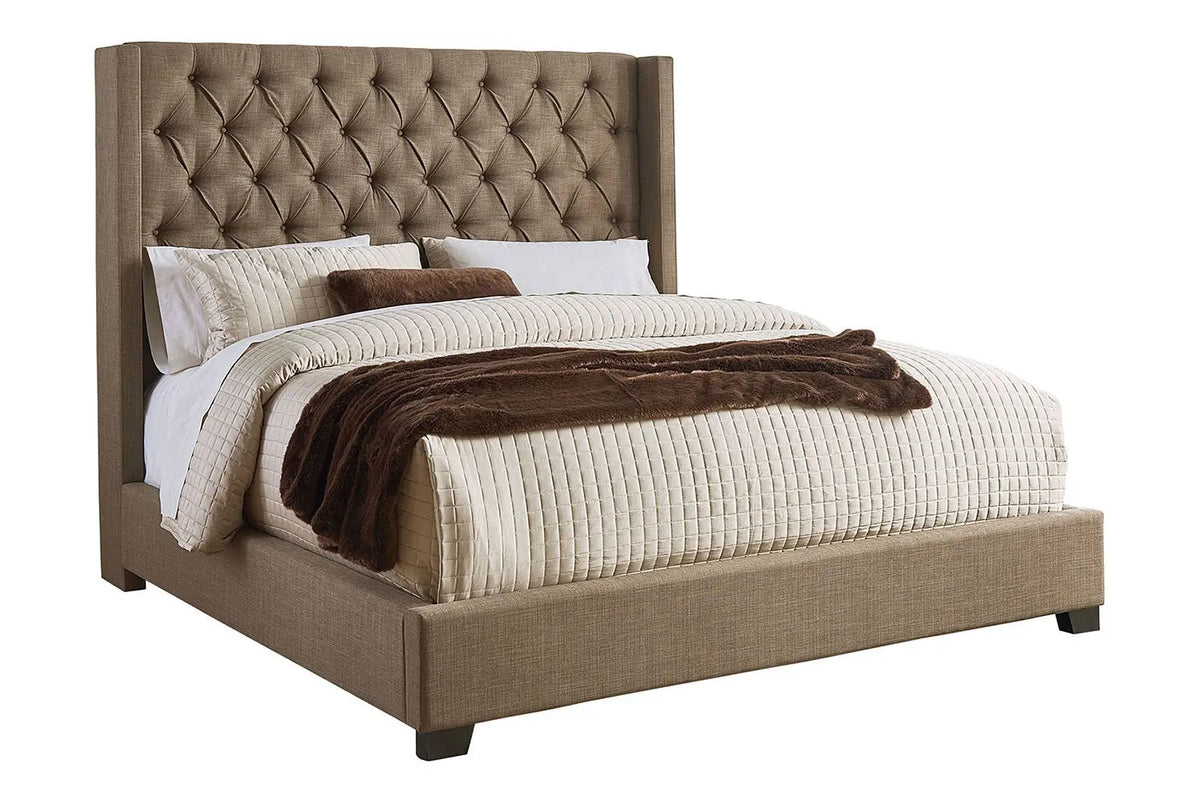 978685941:Westerly Upholstered Bed in Brown, Eastern King, Image 1
