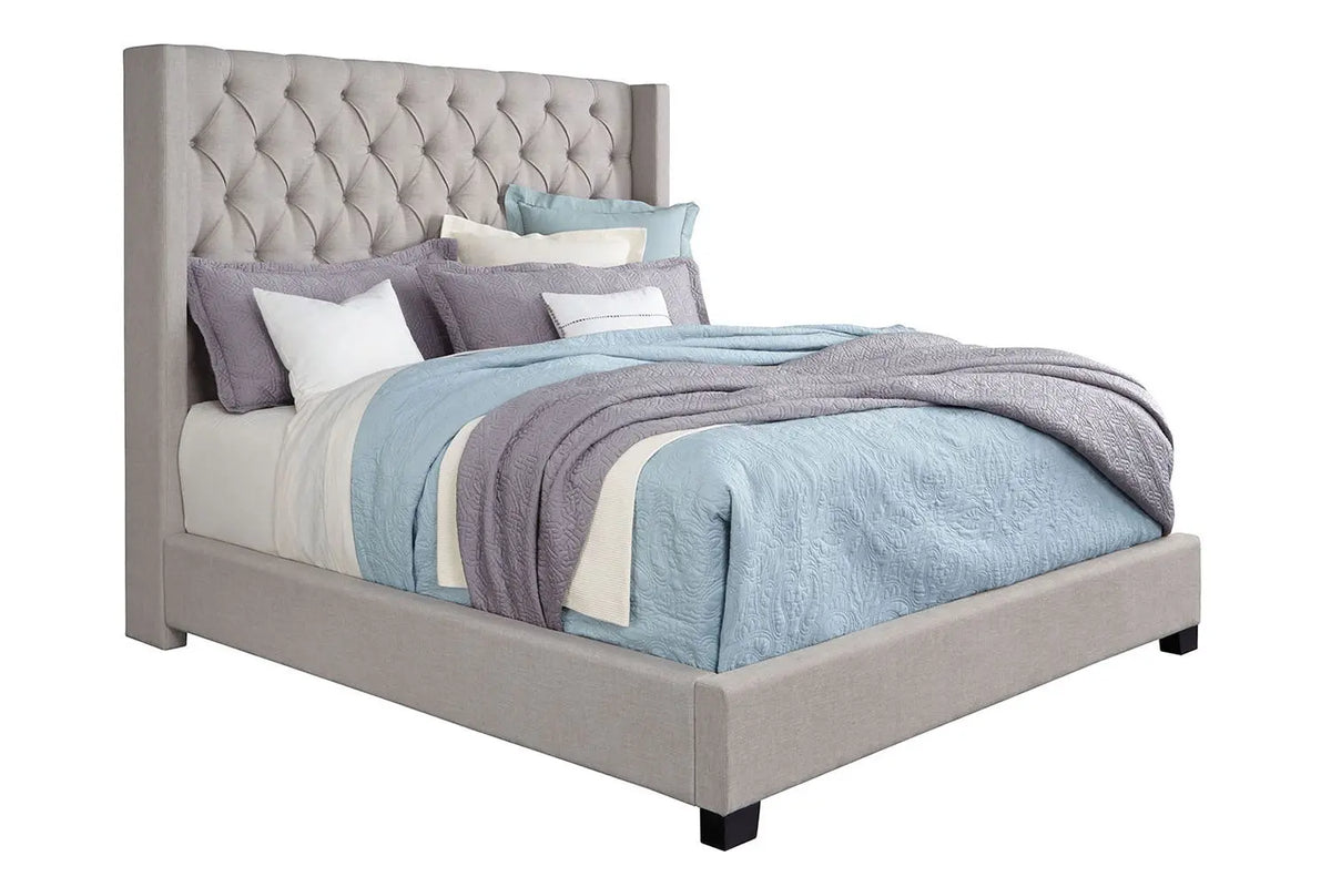 856469196:Westerly Upholstered Bed in Gray, Eastern King, Image 1
