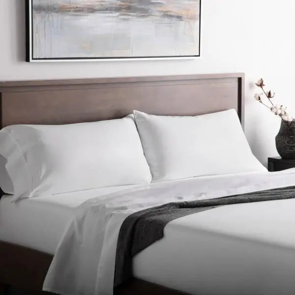 557214580:Malouf Microfiber Sheets in Ash, Queen, Image 4