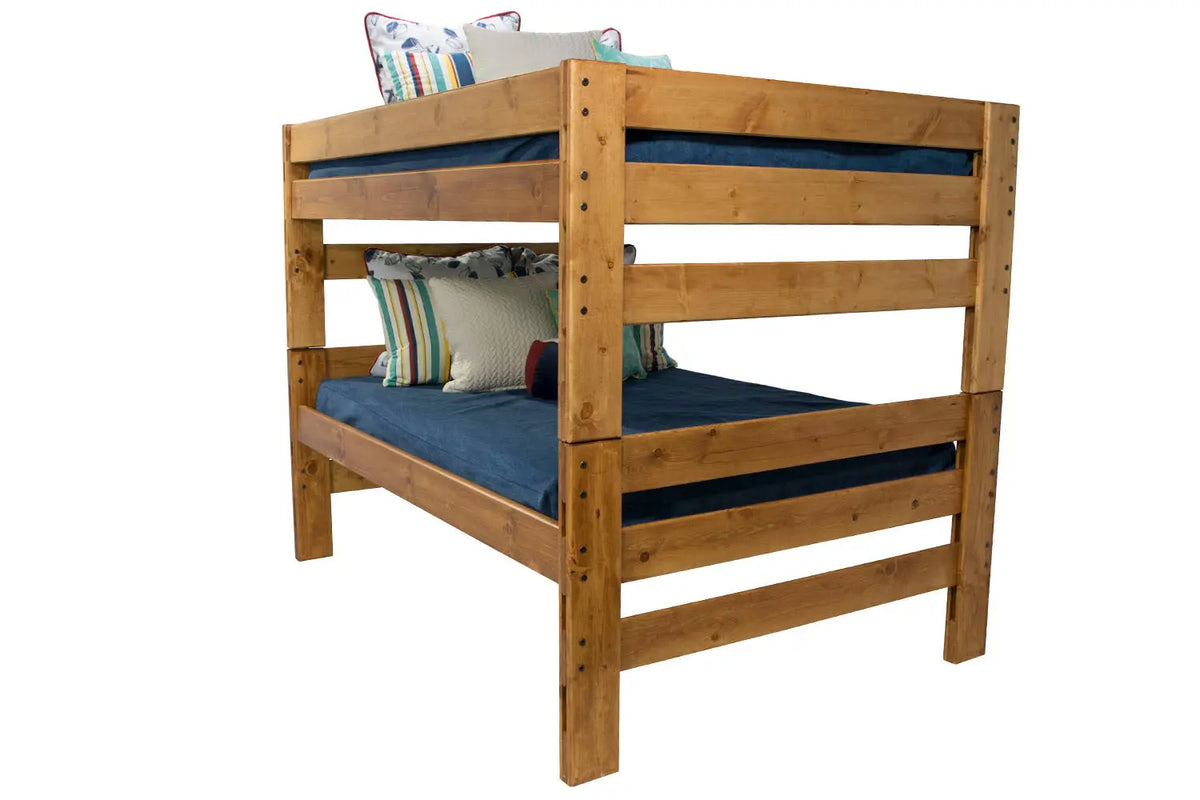 755950062:Young Pioneer Bunk Bed in Natural, Full, Image 1